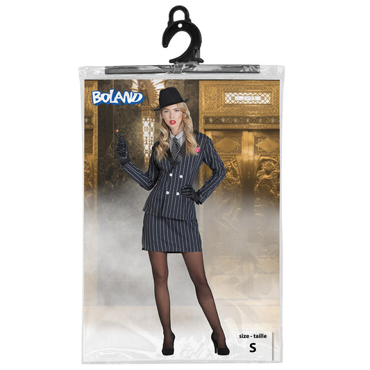 Déguisement Gangster Femme Années 20 - Costume Mafiosa Chic