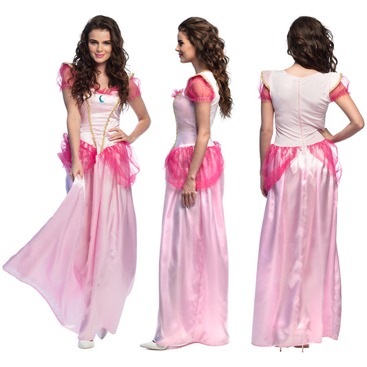 Déguisement Princesse Rose Adulte - Robe de Bal Longue