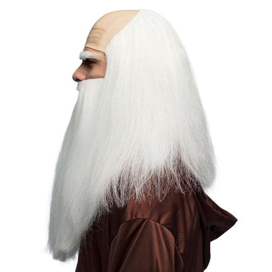 Perruque et Barbe Blanche Magicien - Déguisement Complet