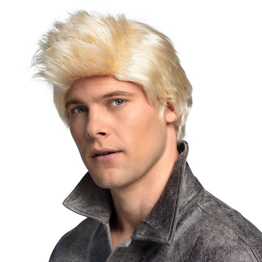 Perruque Blonde Courte Homme Années 80 - Déguisement Disco
