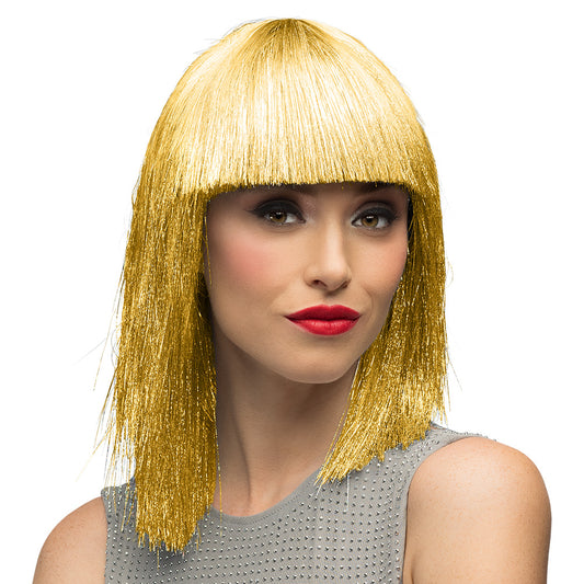 Perruque Blonde Longue Frange Lisse - Déguisement Années 70