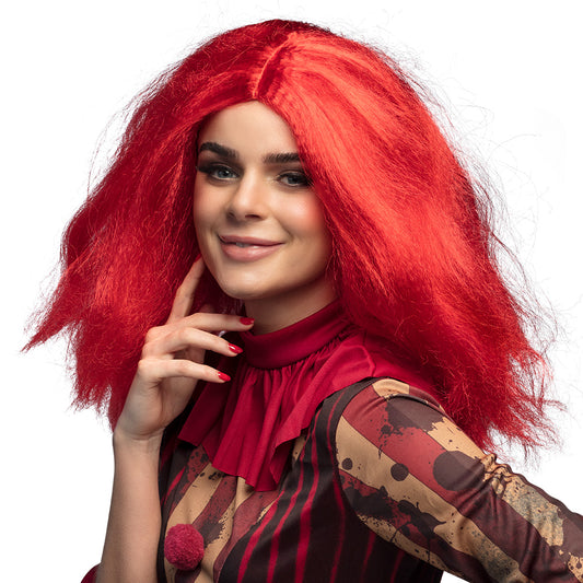 Perruque Longue Rouge Ondulée - Déguisement Femme Carnaval