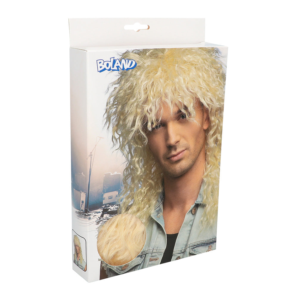 Perruque Blonde Bouclée Années 80 - Style Rock Glam