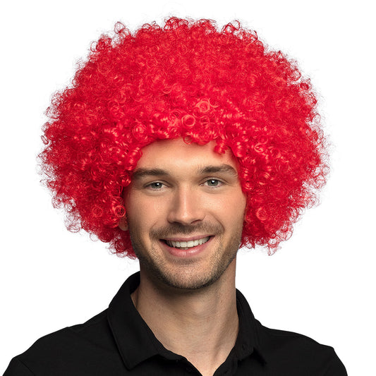 Perruque Afro Bouclée Rouge - Déguisement Années 70