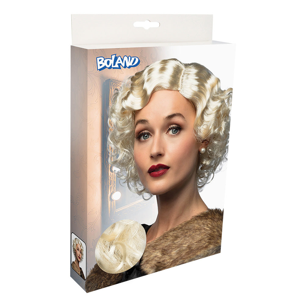 Perruque Blonde Années 50 Ondulée - Style Vintage Glamour