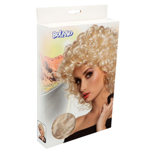 Perruque Blonde Bouclée Années 80 - Déguisement Rétro Glamour