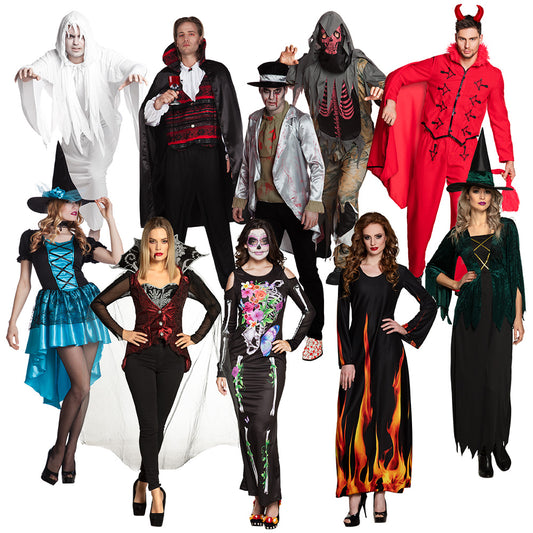 Déguisements Halloween et Fête - 10 Costumes Variés pour Adulte