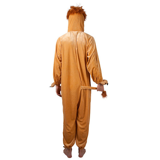 Déguisement Lion Adulte - Combinaison Peluche Marron