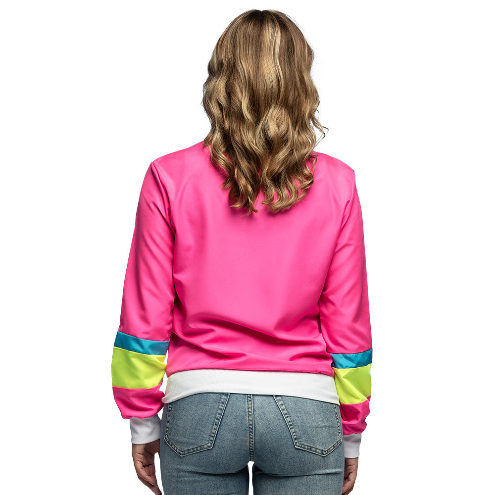 Veste Rétro Années 80 Rose Fluo - Déguisement Adulte Néon