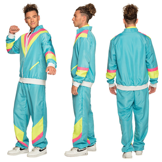 Déguisement Années 80 Survêtement Fluo Homme - UV Blacklight