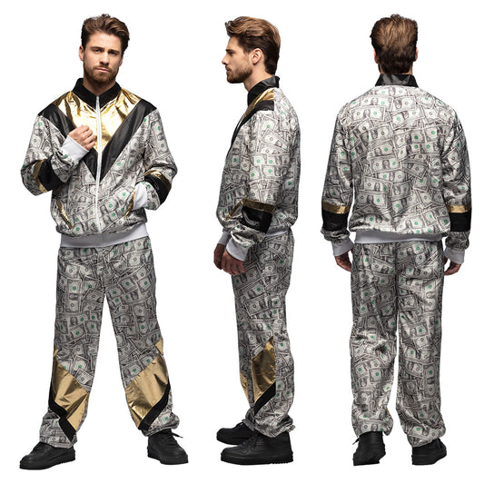 Costume Adulte Billets Dollar - Survêtement Luxe Années 90