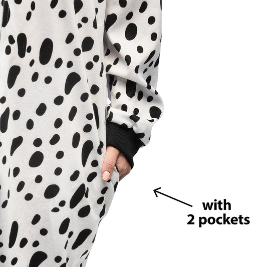 Déguisement Combinaison Dalmatien à Capuche - Adulte