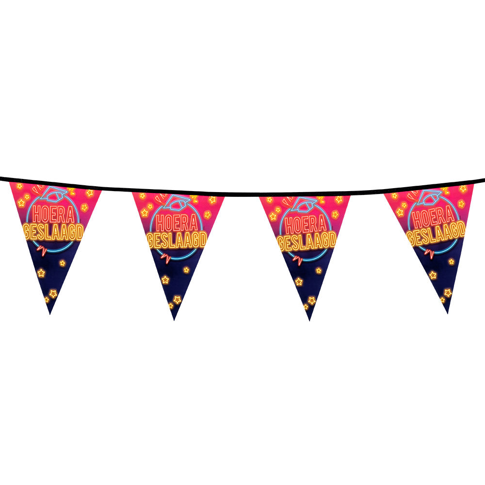 Guirlande Fanions Hoera Geslaagd - Décoration Fête Réussite