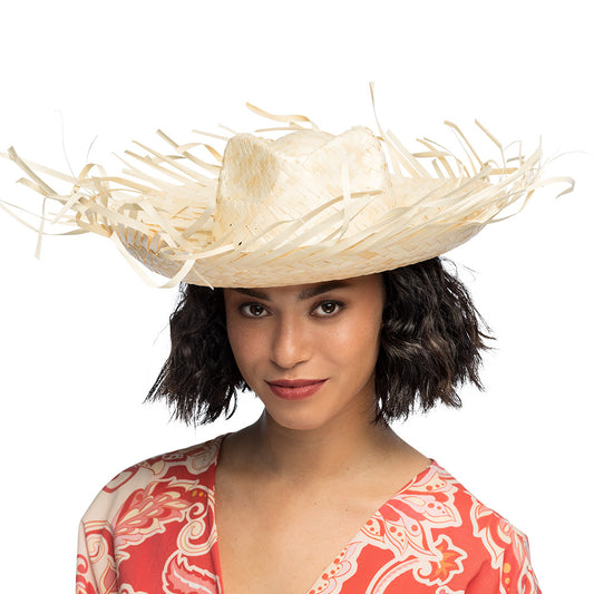 Chapeau de Paille Mexicain Géant - Sombrero Festif XXL