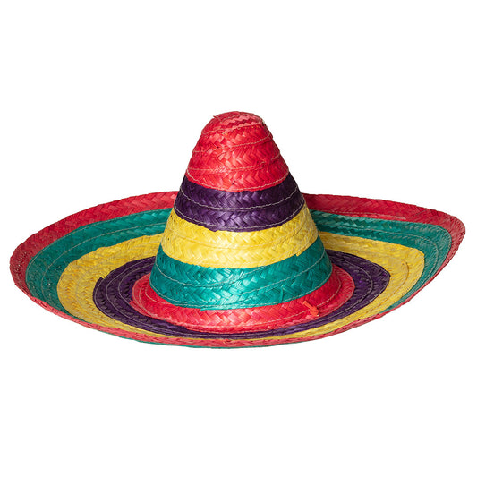 Sombrero Mexicain Coloré - Chapeau de Fiesta Rainbow