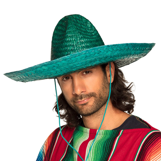 Sombrero Mexicain Paille Coloré - 5 Teintes Festives