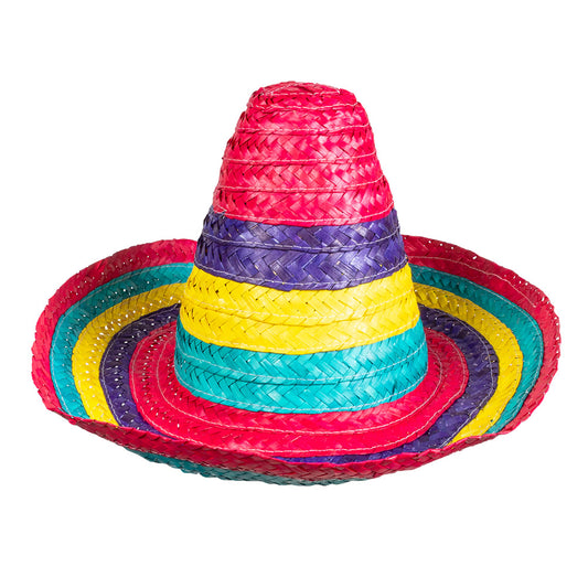 Sombrero Mexicain Coloré - Chapeau de Fête Enfant/Adulte