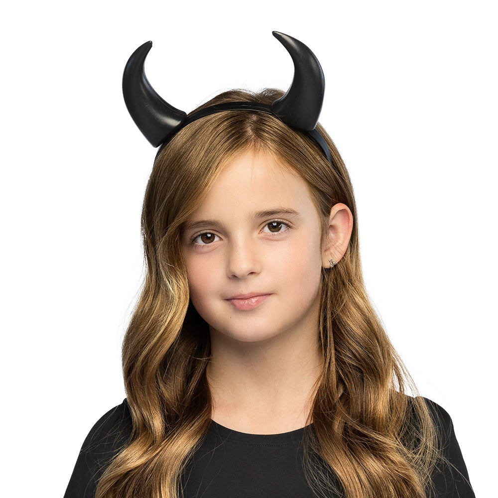 Cornes de Diable Noires - Accessoire Déguisement Demon