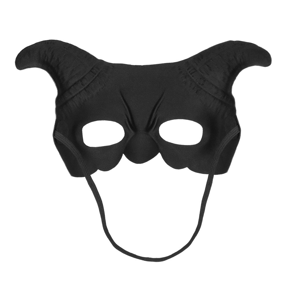 Masque Démon Cornes Rouge Paillettes - Accessoire Halloween