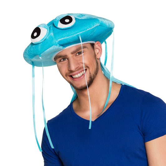 Chapeau Méduse Turquoise Drôle - Accessoire Fête Adulte