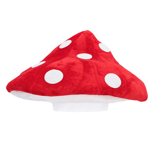 Chapeau Champignon Rouge à Pois Blancs - Déguisement Amanite