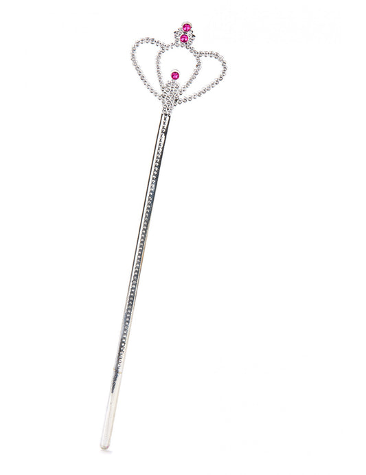 Baguette princesse diamant argentée adulte et enfant