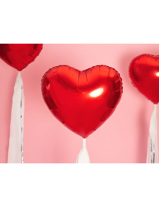 Ballon aluminium coeur rouge 45 cm