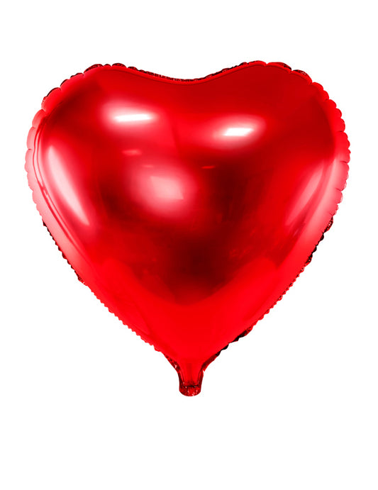 Ballon aluminium coeur rouge 45 cm