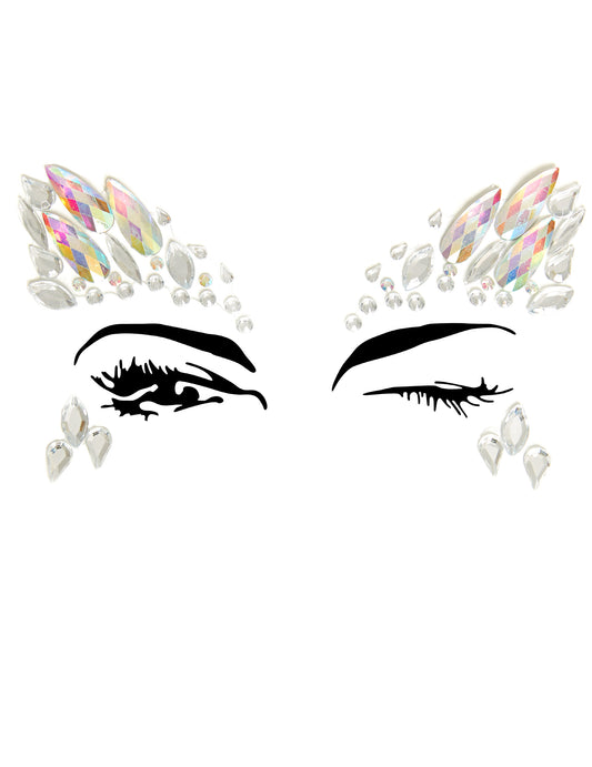 Bijoux pour visage adhésifs motifs céleste adulte