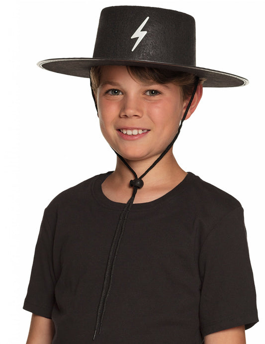 Chapeau justicier masqué enfant