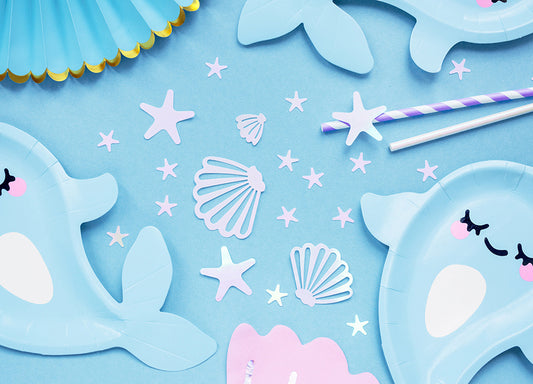 Confettis de table coquillages iridescents 23 g
