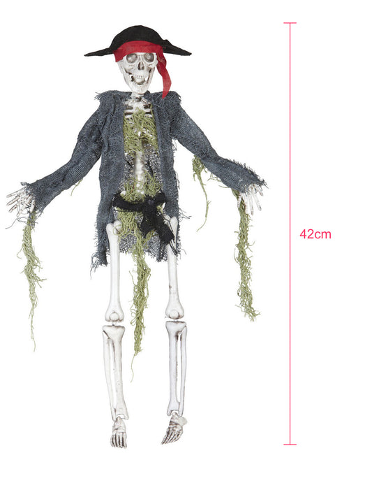 Décoration zombie pirate 42 cm Halloween