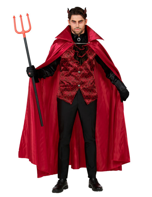 Déguisement comte diabolique rouge homme
