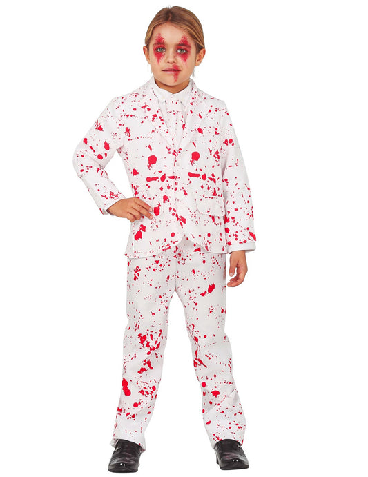 Déguisement costume de marié sanglant garçon