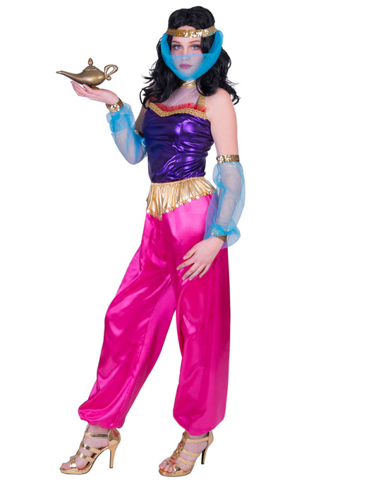 Déguisement danseuse orientale avec coiffe femme
