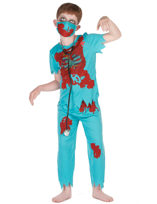Déguisement docteur zombie garçon