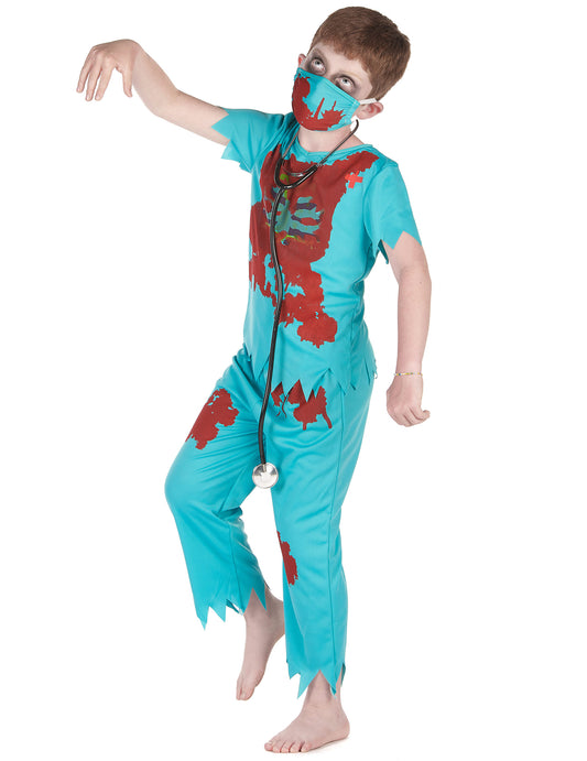 Déguisement docteur zombie garçon