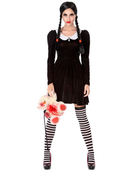 Déguisement écolière macabre femme