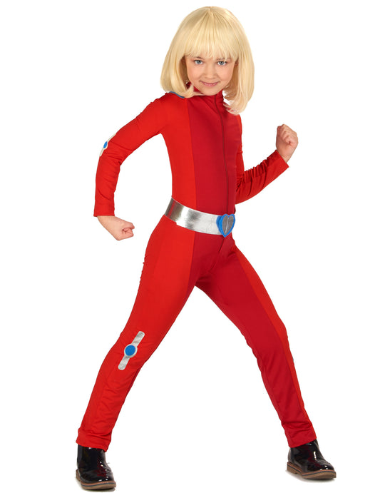 Déguisement espionne de choc rouge fille