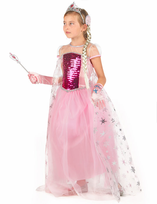 Déguisement et accessoires de princesse rose fille