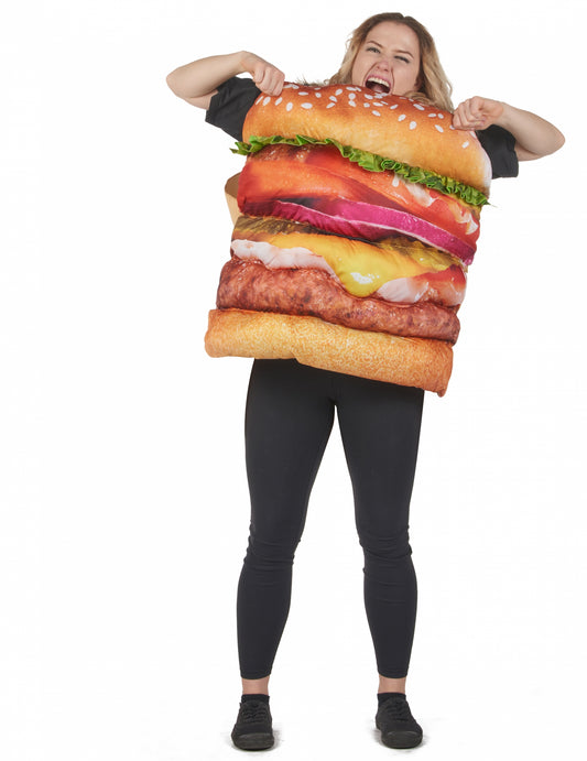 Déguisement hamburger réaliste adulte