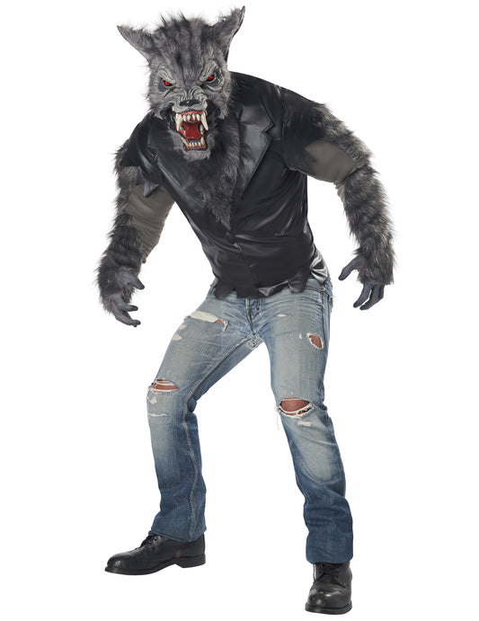 Déguisement loup garou en perfecto luxe adulte