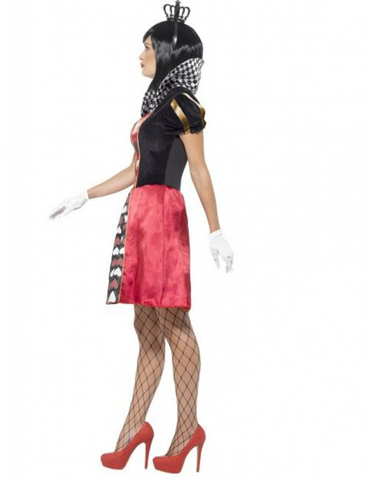 Déguisement miss reine des cartes coeurs femme