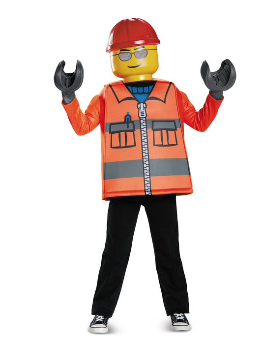 Déguisement ouvrier de chantier LEGO® garçon