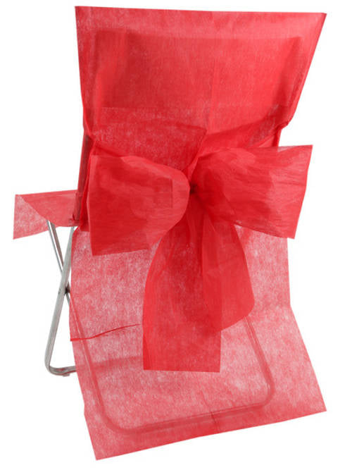 10 Housses de chaise Premium rouge 50 x 95 cm