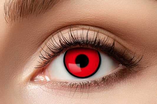 Contact lenses Manson red