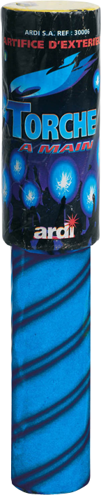 Torche à main bleu