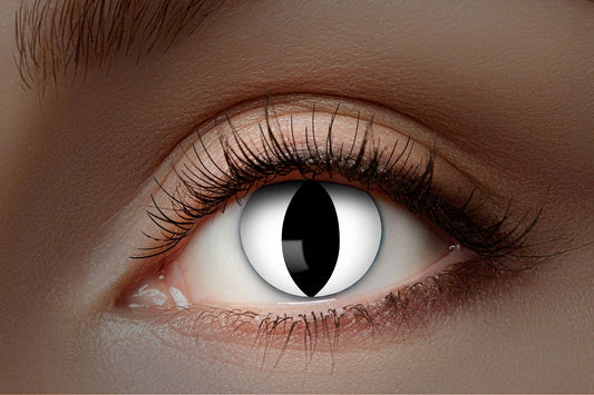 Cat UV contact lenses White