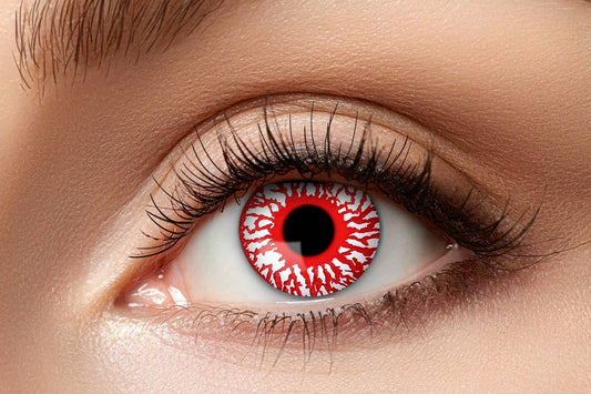 Fancy blood shot contact lenses