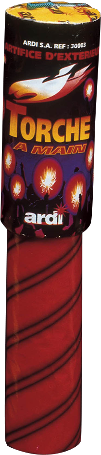 Torche à main rouge